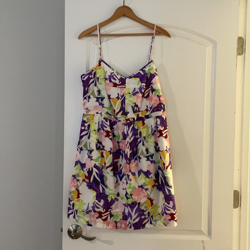 Floral J Crew Mini Dress with Adjustable straps